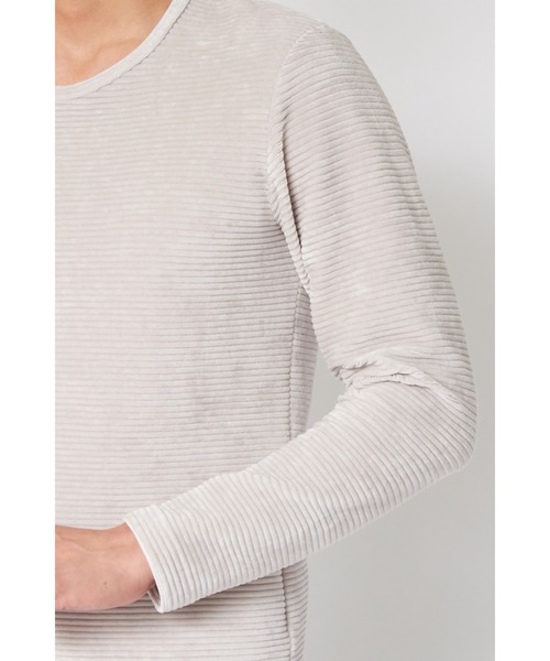 TORNADO MART（トルネードマート）の「TORNADO MART∴リップルパイルジャージークルーネックカットソー（Tシャツ/カットソー・メンズ・グレー/オレンジ系その他/ブラック・M/LL/L）」の17枚目の写真