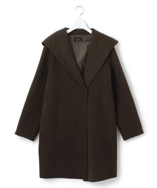 セール】ウールリバー フード付き ミドル丈コート（その他アウター
