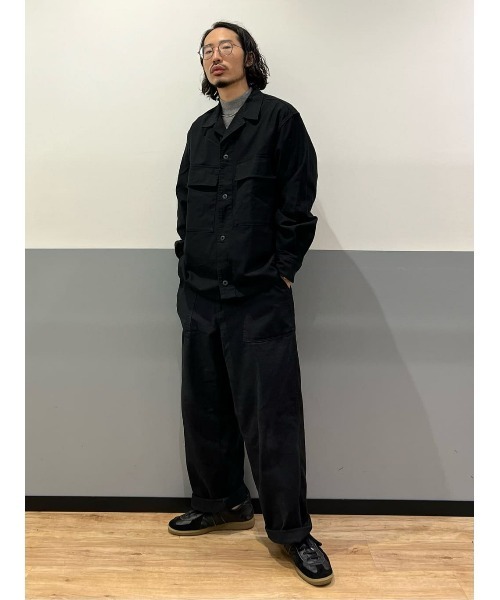 Salt&Pepper(ソルトアンドペッパー)の「【Salt&Pepper】ミリタリーオーバーシャツ(シャツ/ブラウス・メンズ・ブラック/オリーブ・S/M/L/XL)」の11枚目の写真