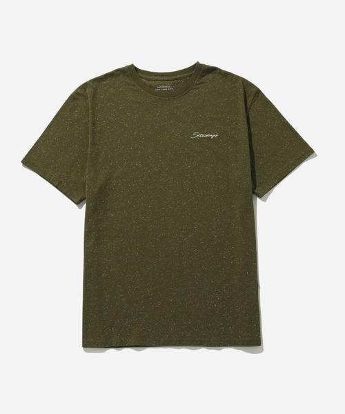 Saturdays NYC（サタデーズ ニューヨークシティ ）の「Speckled Script Emb Ss Tee（Tシャツ/カットソー・メンズ・オリーブ/ベージュ/ブラウン系その他2・L/XL/X-SMALL/M/S）」の11枚目の写真