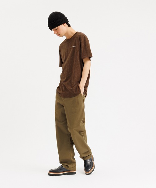 Saturdays NYC（サタデーズ ニューヨークシティ ）の「Speckled Script Emb Ss Tee（Tシャツ/カットソー・メンズ・オリーブ/ベージュ/ブラウン系その他2・L/XL/X-SMALL/M/S）」の5枚目の写真