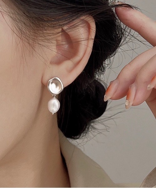 Burner(バーナー)の「【OKUOKU 0909】 ニュアンスパールピアス oku-pierce-680418237517-3 I(ピアス(両耳用)・レディース・B/A・FREE)」の1枚目の写真