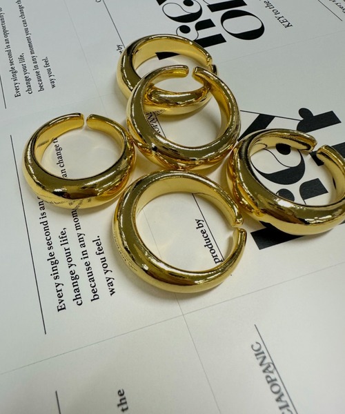 CIAOPANIC（チャオパニック）の「【Keyon/キーオン】everyday（3 set ring）（リング・レディース・ゴールド/シルバー・FREE）」の6枚目の写真