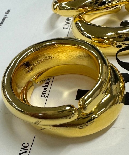 CIAOPANIC（チャオパニック）の「【Keyon/キーオン】everyday（3 set ring）（リング・レディース・ゴールド/シルバー・FREE）」の4枚目の写真