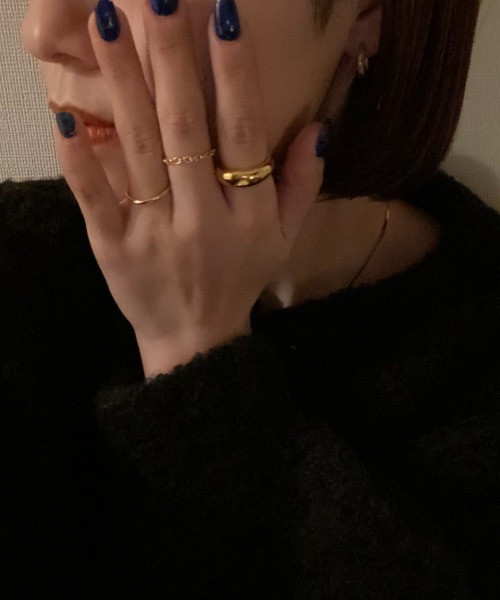 CIAOPANIC（チャオパニック）の「【Keyon/キーオン】everyday（3 set ring）（リング・レディース・ゴールド/シルバー・FREE）」の8枚目の写真