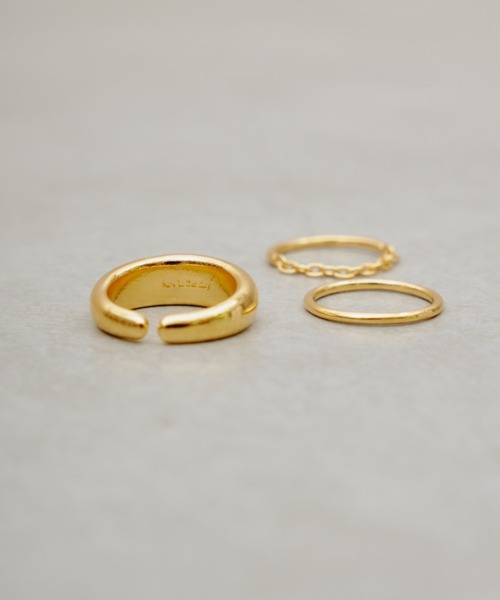 CIAOPANIC（チャオパニック）の「【Keyon/キーオン】everyday（3 set ring）（リング・レディース・ゴールド/シルバー・FREE）」の18枚目の写真