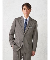 Perfect Suit FActory | 【上下洗える】プチプラセットアップ　ジャケット　ツイル　ベージュ/ネイビー(スーツジャケット)