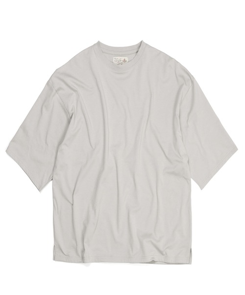 The DUFFER of ST.GEORGE（ザダファーオブセントジョージ）の「COOLMAX 2 LAYERS OVER SIZE TEE：2層構造クールマックス オーバーサイズ ビッグシルエットTシャツ（Tシャツ/カットソー・メンズ・ブラック/グレイッシュベージュ/ホワイト/ネイビー/チャコールグレー・SMALL/MEDIUM/LARGE/X-LARGE/XX-LARGE）」の9枚目の写真