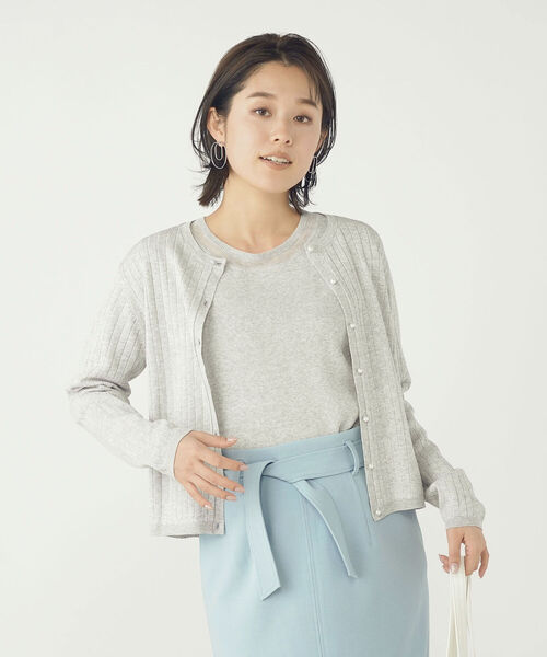 ノーリーズソフィ　カーディガン NOLLEY'S sophi ミントグリーン NOLLEY'S Sophi（ノーリーズソフィ）の「《手洗い可能
