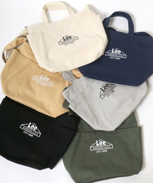 Lee（リー）の「Lee（リー）ワンポイントブランドロゴ キャンバス ショルダーバッグ×トートバッグ メンズ レディース ユニセックス/2way（トートバッグ・レディース・オフホワイト/グレー/カーキ/ネイビー/ベージュ/ブラック・FREE）」の22枚目の写真