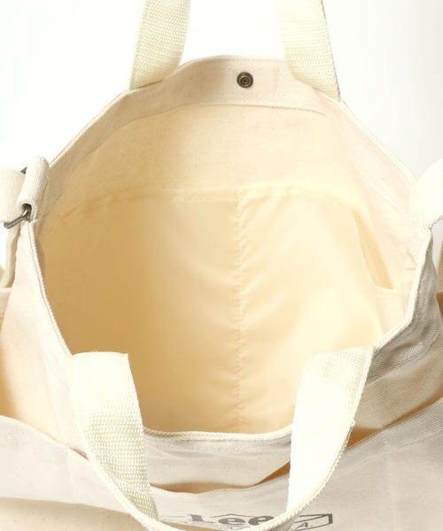 Lee（リー）の「Lee（リー）ワンポイントブランドロゴ キャンバス ショルダーバッグ×トートバッグ メンズ レディース ユニセックス/2way（トートバッグ・レディース・オフホワイト/グレー/カーキ/ネイビー/ベージュ/ブラック・FREE）」の19枚目の写真