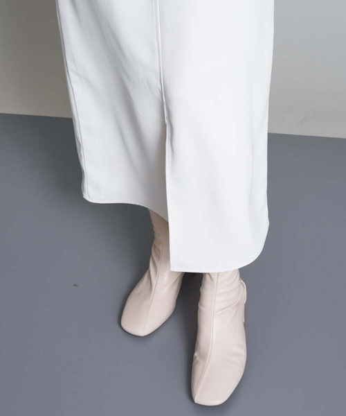 A de a.v.v（アードアー・ヴェ・ヴェ）の「［SET UP対応］レイヤードナロースカート（スカート・レディース・アイボリー/ブラック・38/36）」の18枚目の写真