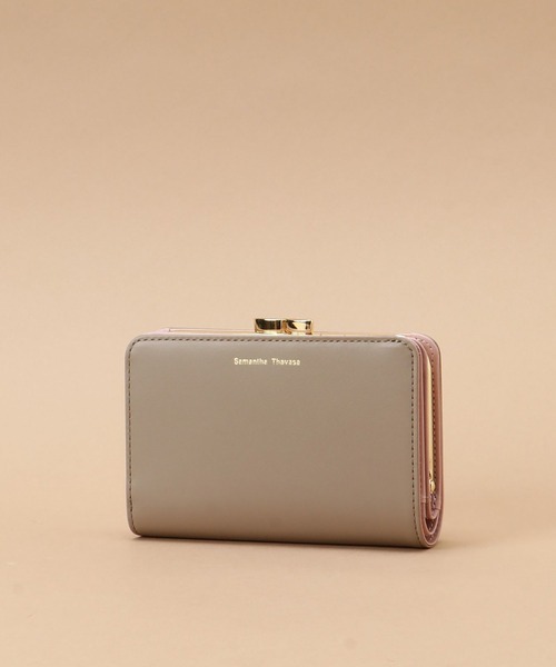 Samantha Thavasa（サマンサタバサ）の「スマートバイカラー 口金折財布（財布・レディース・ブラック/ピンクベージュ/グレイッシュベージュ/ミント/ラベンダー・FREE）」の18枚目の写真