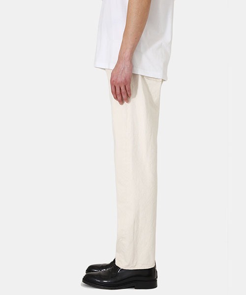 CIOTA（シオタ）の「CIOTA / シオタ：ホワイト スビンコットン 13.5oz ストレートデニム：NPTM-1STB-OF-OW[STD]（デニムパンツ・メンズ・オフホワイト・32inch/31inch）」の12枚目の写真