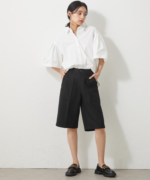 CHIC STYLE（シックスタイル）の「＜大きいサイズ＞綿１００％ボリュームスリーブシャツ シックスタイル（シャツ/ブラウス・レディース・オフホワイト/ベージュ・4L/LL/3L/5L/L）」の17枚目の写真