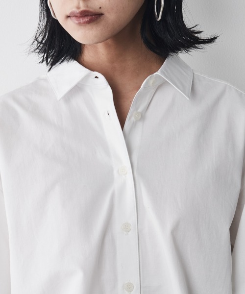 CHIC STYLE（シックスタイル）の「＜大きいサイズ＞綿１００％ボリュームスリーブシャツ シックスタイル（シャツ/ブラウス・レディース・オフホワイト/ベージュ・4L/LL/3L/5L/L）」の18枚目の写真