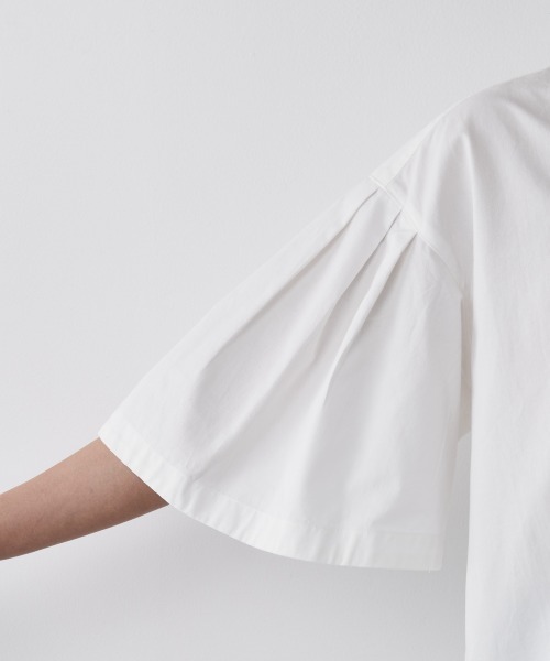 CHIC STYLE（シックスタイル）の「＜大きいサイズ＞綿１００％ボリュームスリーブシャツ シックスタイル（シャツ/ブラウス・レディース・オフホワイト/ベージュ・4L/LL/3L/5L/L）」の20枚目の写真