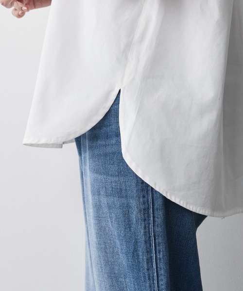 CHIC STYLE（シックスタイル）の「＜大きいサイズ＞綿１００％ボリュームスリーブシャツ シックスタイル（シャツ/ブラウス・レディース・オフホワイト/ベージュ・4L/LL/3L/5L/L）」の21枚目の写真