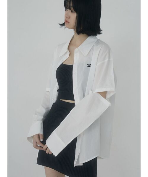 EMODA（エモダ）の「2WAYオーバーシャツ（シャツ/ブラウス・レディース・その他/ホワイト/ピンク/その他1・FREE）」の19枚目の写真