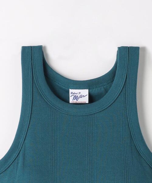 green label relaxing（グリーンレーベルリラクシング）の「【別注】＜Robert P. Miller＞ ノースリーブ カップ タンクトップ（タンクトップ・レディース・オフホワイト/ブラック/ロイヤルブルー・FREE）」の14枚目の写真