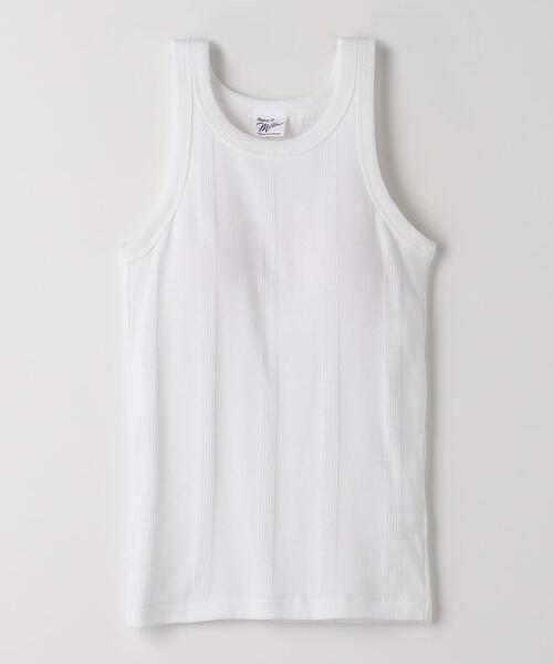 green label relaxing（グリーンレーベルリラクシング）の「【別注】＜Robert P. Miller＞ ノースリーブ カップ タンクトップ（タンクトップ・レディース・オフホワイト/ブラック/ロイヤルブルー・FREE）」の19枚目の写真