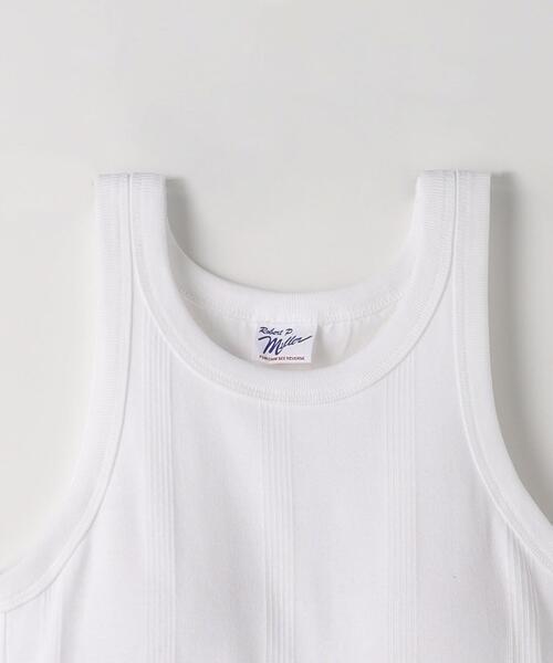 green label relaxing（グリーンレーベルリラクシング）の「【別注】＜Robert P. Miller＞ ノースリーブ カップ タンクトップ（タンクトップ・レディース・オフホワイト/ブラック/ロイヤルブルー・FREE）」の21枚目の写真