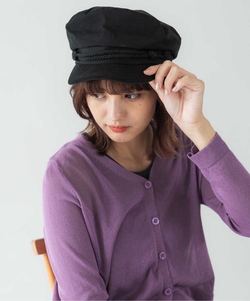 CONTROL FREAK / CTFK(コントロールフリーク)の「CONTROL FREAK(コントロールフリーク)ツイルマリンキャスケット(キャスケット・レディース・ベージュ/ブラック/ネイビー・FREE)」の13枚目の写真