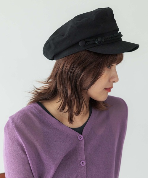 CONTROL FREAK / CTFK(コントロールフリーク)の「CONTROL FREAK(コントロールフリーク)ツイルマリンキャスケット(キャスケット・レディース・ベージュ/ブラック/ネイビー・FREE)」の6枚目の写真