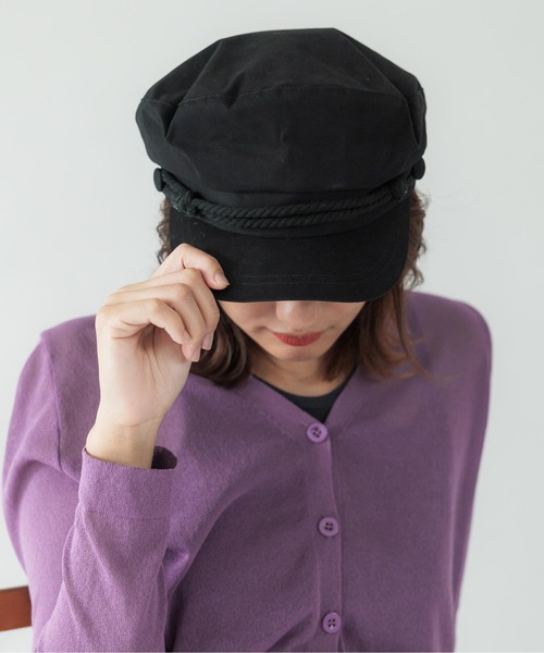 CONTROL FREAK / CTFK(コントロールフリーク)の「CONTROL FREAK(コントロールフリーク)ツイルマリンキャスケット(キャスケット・レディース・ベージュ/ブラック/ネイビー・FREE)」の17枚目の写真