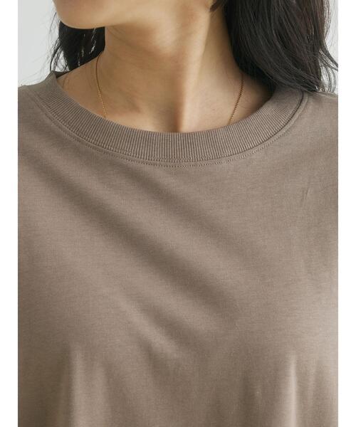 CRAFT STANDARD BOUTIQUE(クラフトスタンダードブティック)の「リングドットチュニック(Tシャツ/カットソー・レディース・ホワイト/モカ/ブラック/カーキ・FREE)」の6枚目の写真