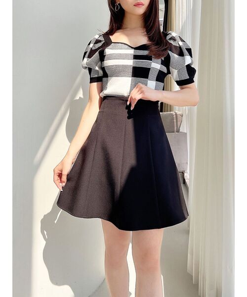 RESEXXY（リゼクシー）の「ミニマムフレアスカート（スカート・レディース・ベージュ/ブラック/ブルー・FREE）」の2枚目の写真