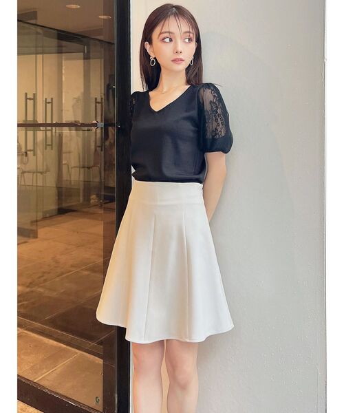 RESEXXY（リゼクシー）の「ミニマムフレアスカート（スカート・レディース・ベージュ/ブラック/ブルー・FREE）」の13枚目の写真