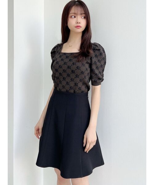 RESEXXY（リゼクシー）の「ミニマムフレアスカート（スカート・レディース・ベージュ/ブラック/ブルー・FREE）」の8枚目の写真