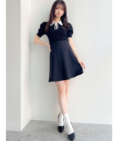 RESEXXY（リゼクシー）の「ミニマムフレアスカート（スカート・レディース・ベージュ/ブラック/ブルー・FREE）」の14枚目の写真