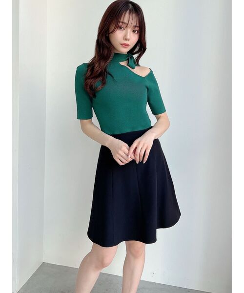 RESEXXY（リゼクシー）の「ミニマムフレアスカート（スカート・レディース・ベージュ/ブラック/ブルー・FREE）」の5枚目の写真