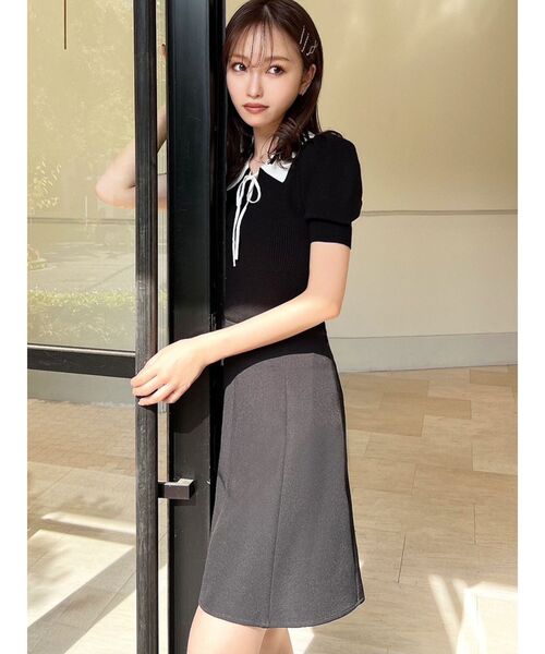 RESEXXY（リゼクシー）の「ミニマムフレアスカート（スカート・レディース・ベージュ/ブラック/ブルー・FREE）」の9枚目の写真