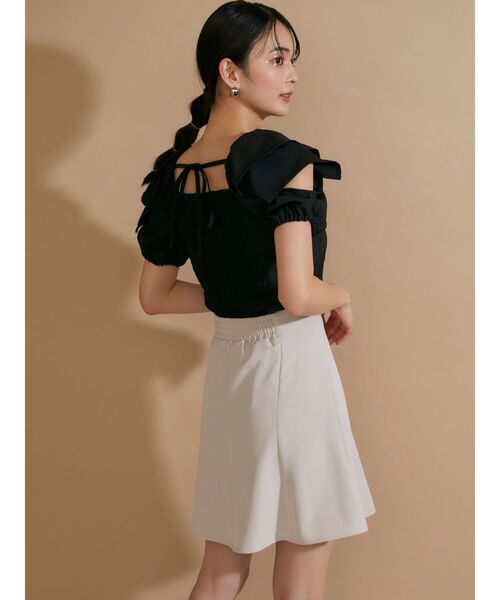 RESEXXY（リゼクシー）の「ミニマムフレアスカート（スカート・レディース・ベージュ/ブラック/ブルー・FREE）」の15枚目の写真