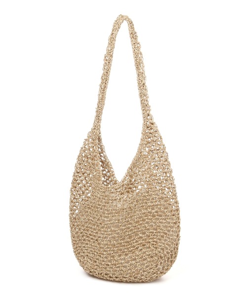 LOWRYS FARM（ローリーズファーム）の「ペーパーキンチャクツキバッグ　176608（ショルダーバッグ・レディース・グリーン/ベージュ/ブラウン・FREE）」の6枚目の写真