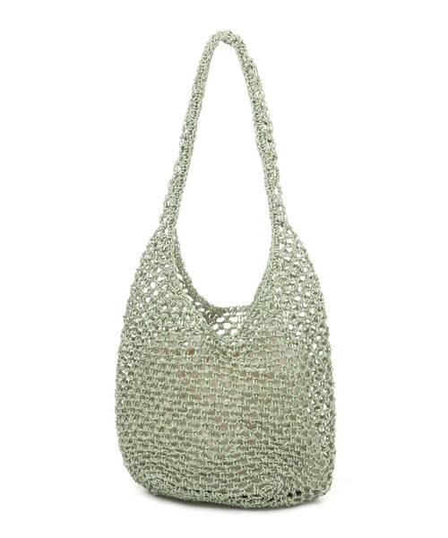 LOWRYS FARM（ローリーズファーム）の「ペーパーキンチャクツキバッグ　176608（ショルダーバッグ・レディース・グリーン/ベージュ/ブラウン・FREE）」の12枚目の写真