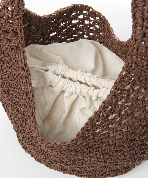 LOWRYS FARM（ローリーズファーム）の「ペーパーキンチャクツキバッグ　176608（ショルダーバッグ・レディース・グリーン/ベージュ/ブラウン・FREE）」の16枚目の写真