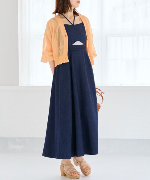 MAJESTIC LEGON(マジェスティックレゴン)の「クリアクロスふかふかサンダル(サンダル・レディース・オフホワイト/ベージュ・MEDIUM/LARGE)」の8枚目の写真