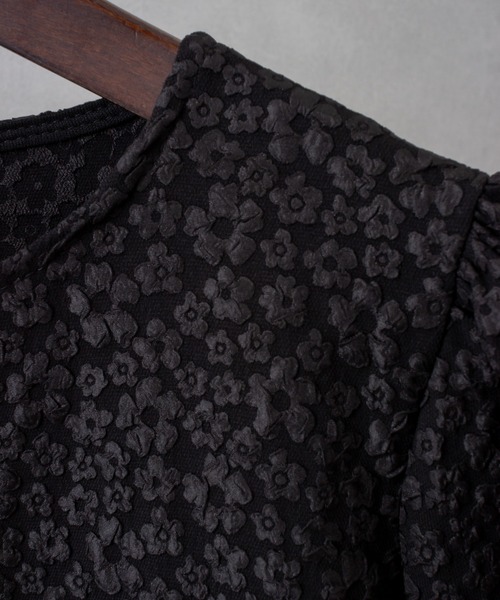 SpRay（スプレイ）の「ふくれティアードミニワンピース（ワンピース・レディース・ホワイト/ブラック・FREE）」の6枚目の写真