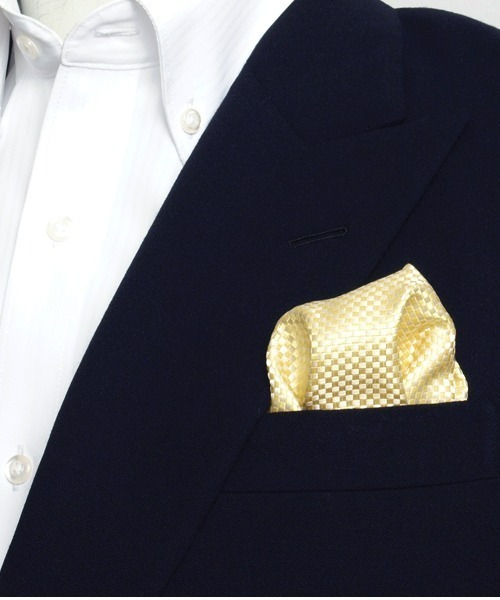 TOKYO SHIRTS（トウキョウシャツ）の「バスケット織 ベーシック ポケットチーフ（ポケットチーフ・メンズ・ブルーグリーン/オレンジ/エメラルド/ワインレッド/イエロー/エンジ/ライトピンク/ネイビー/ダークグレー/ロイヤルブルー/サックスブルー/ホワイト/パープル/シルバー・FREE）」の9枚目の写真