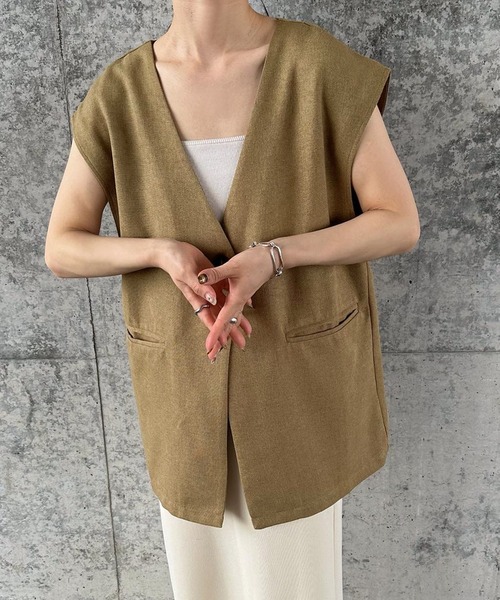 select MOCA by son ロングダウンベスト新品 ノーカラーベスト【by SON】【SALE】 – SELECT MOCA