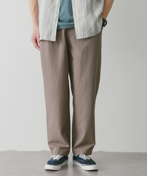 URBAN RESEARCH DOORS（アーバンリサーチドアーズ）の「『セットアップ対応』『吸水速乾』セオアルファワンタックトラウザー（その他パンツ・メンズ・モカ/チャコールグレー/ネイビー・MEDIUM/LARGE）」の5枚目の写真
