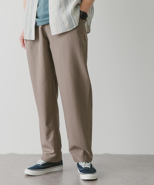 URBAN RESEARCH DOORS（アーバンリサーチドアーズ）の「『セットアップ対応』『吸水速乾』セオアルファワンタックトラウザー（その他パンツ・メンズ・モカ/チャコールグレー/ネイビー・MEDIUM/LARGE）」の6枚目の写真