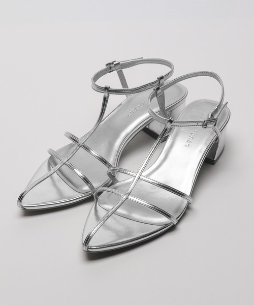 LOWRYS FARM（ローリーズファーム）の「ホソクロスサンダル　906572（サンダル・レディース・シルバー/ブラック/イエロー・MEDIUM/LARGE）」の11枚目の写真