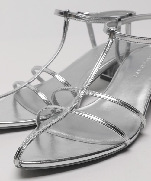 LOWRYS FARM（ローリーズファーム）の「ホソクロスサンダル　906572（サンダル・レディース・シルバー/ブラック/イエロー・MEDIUM/LARGE）」の16枚目の写真