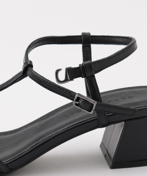 LOWRYS FARM（ローリーズファーム）の「ホソクロスサンダル　906572（サンダル・レディース・シルバー/ブラック/イエロー・MEDIUM/LARGE）」の5枚目の写真