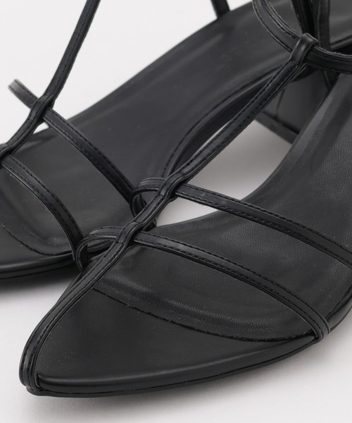 LOWRYS FARM（ローリーズファーム）の「ホソクロスサンダル　906572（サンダル・レディース・シルバー/ブラック/イエロー・MEDIUM/LARGE）」の8枚目の写真